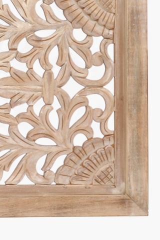 Indian Handcarved Queen Headboard