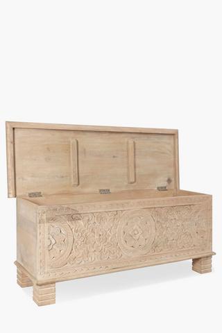 Handcarved Blanket Box