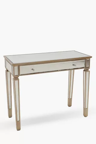 Mirrored Console With Drawers