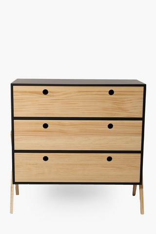 Urban Wood 3 Drawer Unit