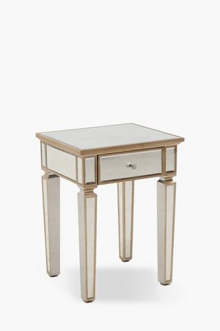 Mirrored Bedside Pedestal