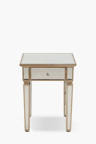 Mirrored Bedside Pedestal