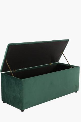 Regency Velvet Blanket Box