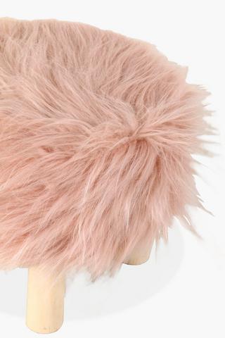 Faux Fur Mini Stool