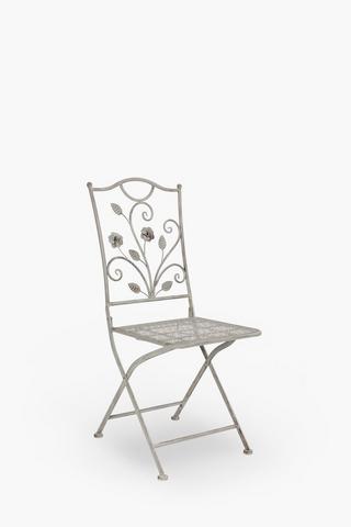 Metal Rose Bistro Chair