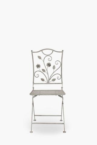 Metal Rose Bistro Chair