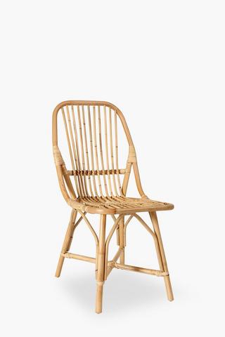 Armless Rattan Chair