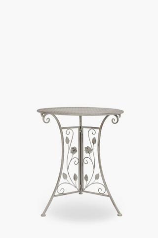 Metal Rose Bistro Table