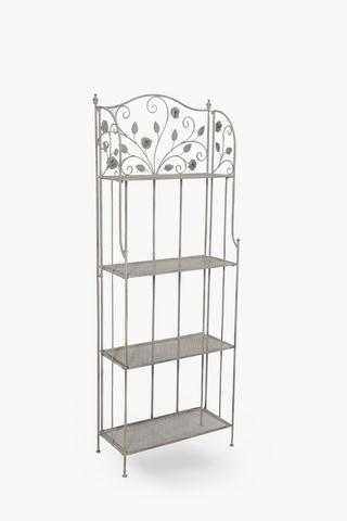 Metal Rose 3 Tier Shelf