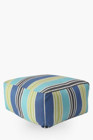 Stripe Snug Outdoor Pouffe