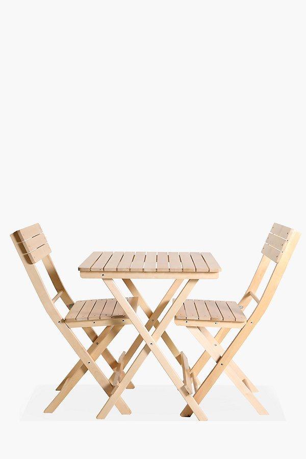 Wooden Bistro Set
