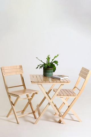 Wooden Bistro Set