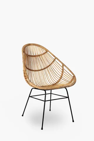Rounded Rattan Chair