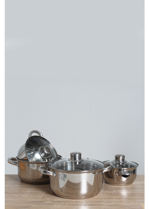 Steel shop casserole set