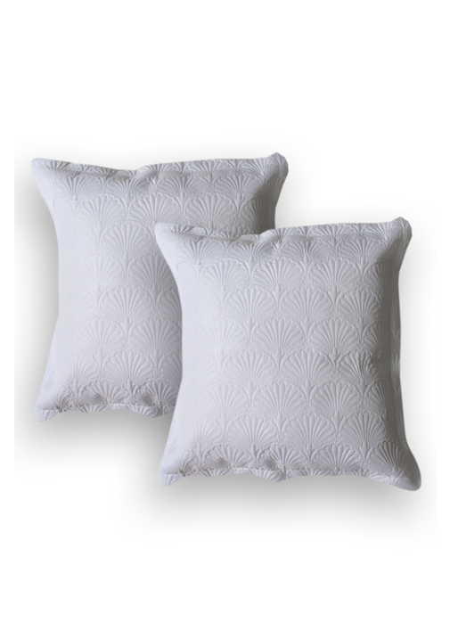 2 PACK QUILTED CONTI PILLOWCASES 1 White SHEET STREET