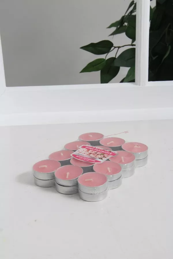 24 PACK PURE ROSE SCENTED TEALIGHT