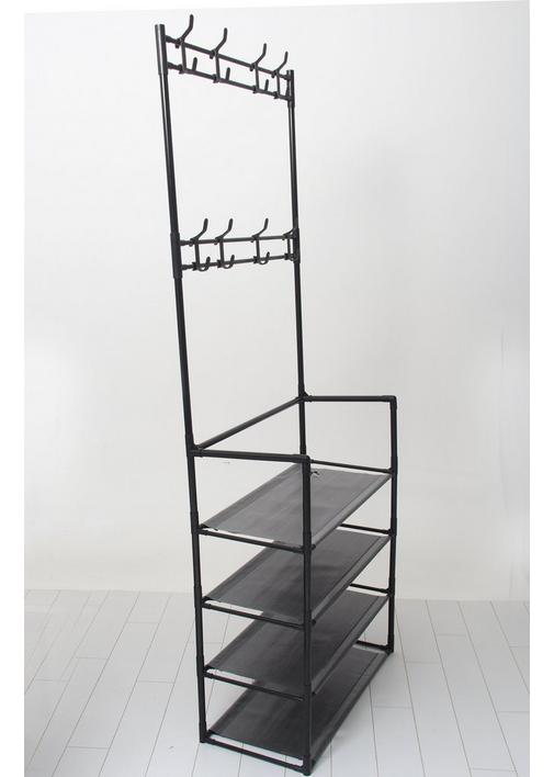 4 TIER CLOTHING RACK 1 Black SHEET STREET