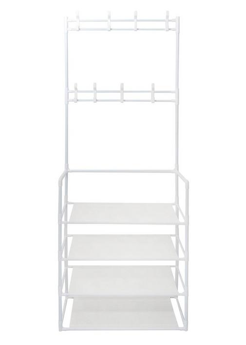 4 TIER CLOTHING RACK 1 White SHEET STREET