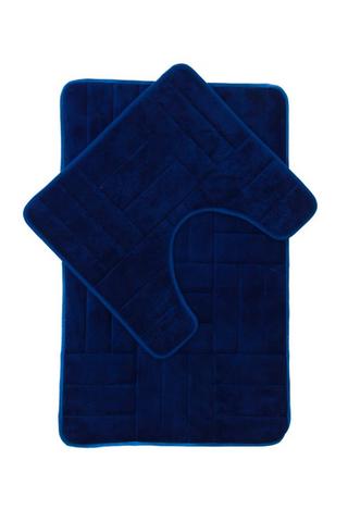 2 PIECE LUX BATHMAT SET