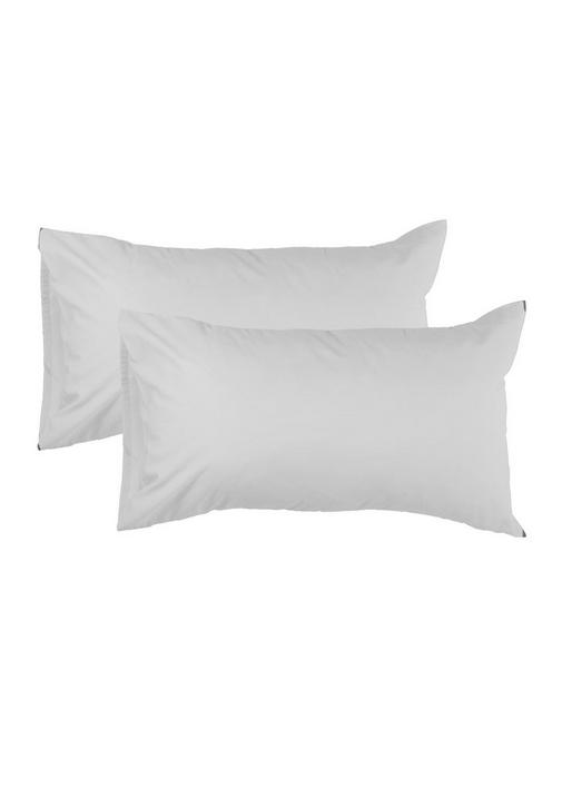 2 PACK POLYCOTTON STANDARD PILLOWCASES - 1 - White