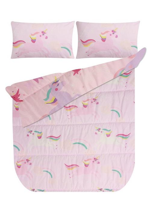 KIDS UNICORN COMFORTER D Baby Pink SHEET STREET