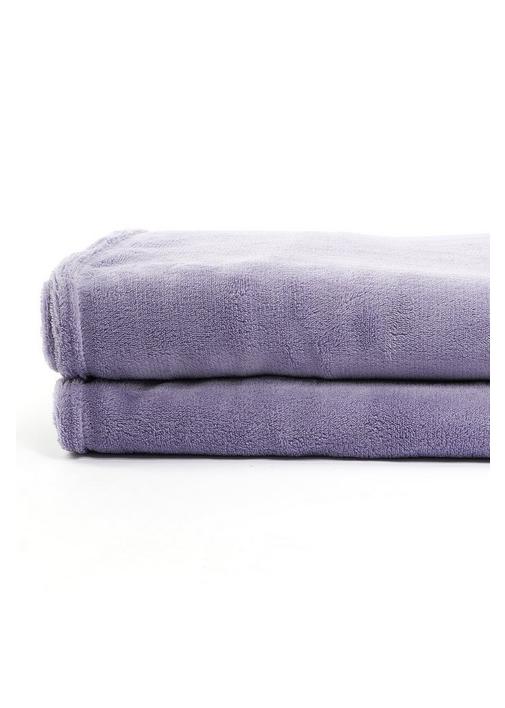 CORAL FLEECE BLANKET 150X200CM 1 Lavender SHEET STREET