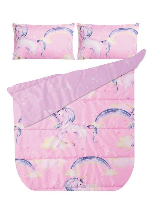 KIDS UNICORN COMFORTER 3 4 Baby Pink SHEET STREET