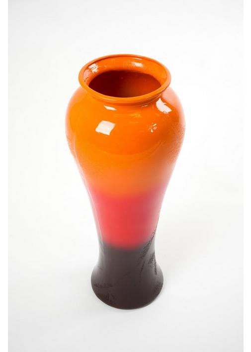 HOURGLASS DECORATIVE VASE 1 Burnt Orange SHEET STREET
