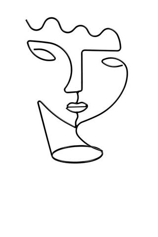 WIRE FACE DECORATIVE ORNAMENT