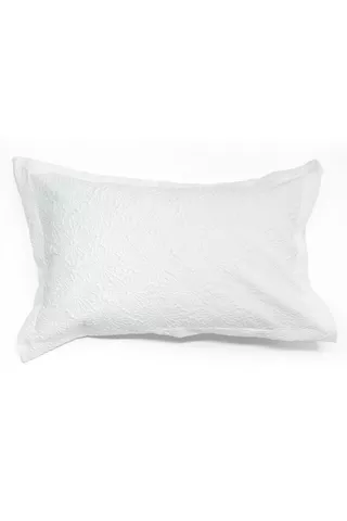2 PACK EMBOSSED OXFORD POLYESTER PILLOWCASES
