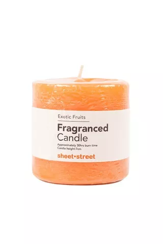 SMALL EXOTIC FRUITS SCENTED PILLAR CANDLE