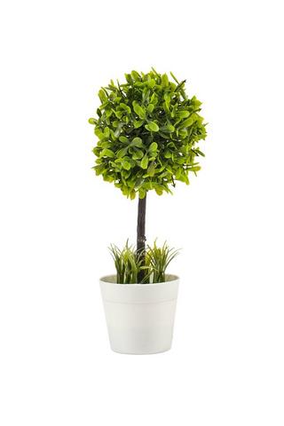 POTTED TOPIARY FAUX PLANT