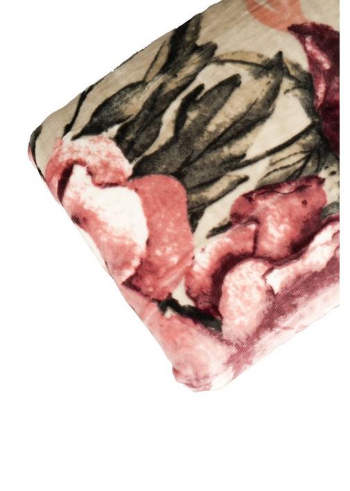 3KG FLORAL MINK BLANKET 200X220CM - 1 - Blush Pink | SHEET