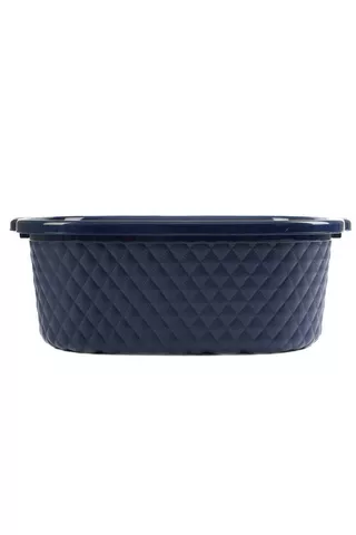 14L QUILTED PLASTIC UTILITY BASKET