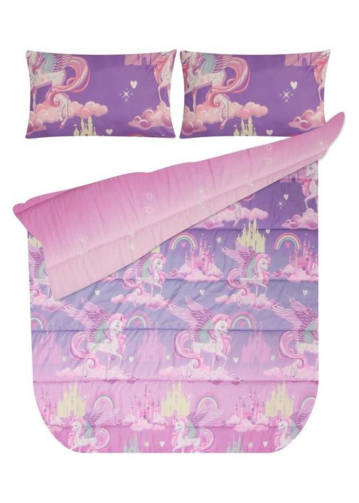 KIDS UNICORN POLYESTER COMFORTER D Blush Pink