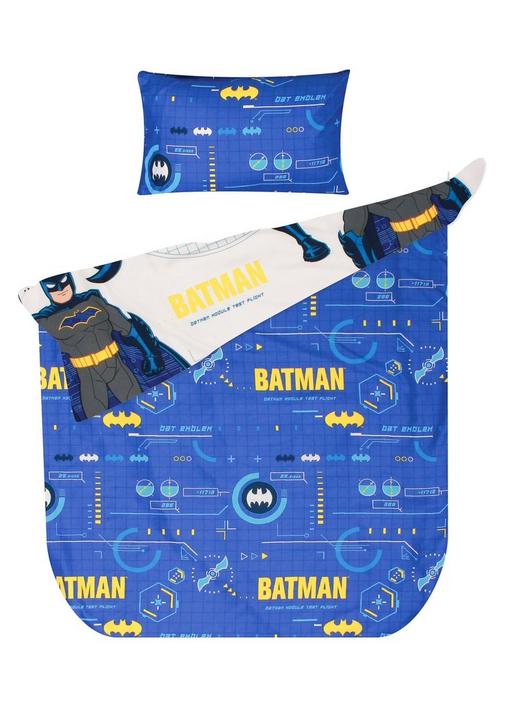 KIDS BATMAN POLYESTER DUVET COVER 3 4 Black SHEET STREET