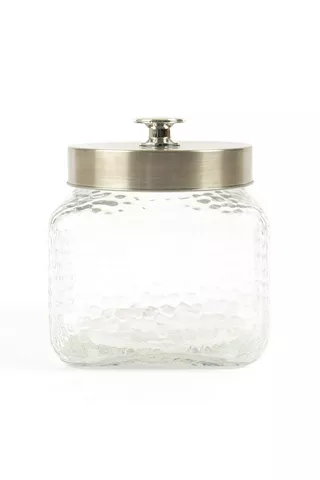 TEXTURED SMALL STORAGE CANISTER