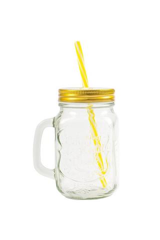 MAISON DRINKING JAR - 1 - Antique Gold | SHEET STREET