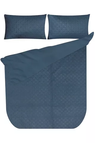 DIAMOND QUILTED POLYESTER DUVET COVER