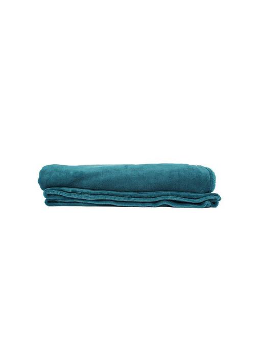 CORAL FLEECE BLANKET 150X200CM 1 Teal SHEET STREET