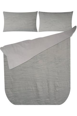 EMBOSSED CRUSHED POLYESTER DUVET COVER