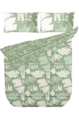 ABSTRACT BRUSHMARKS POLYESTER COMFORTER