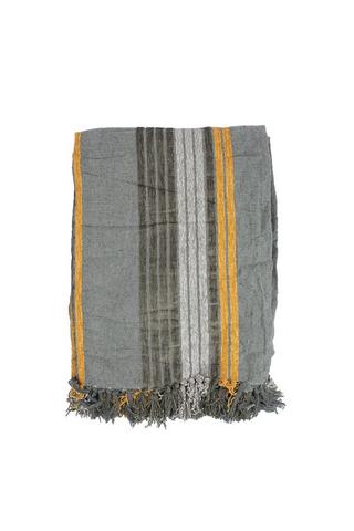 CHENILLE STRIPE THROW 140X180CM