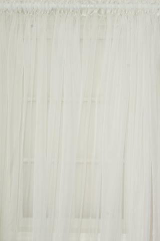 EXTRA WIDTH VOILE TAPED CURTAIN 218X500CM