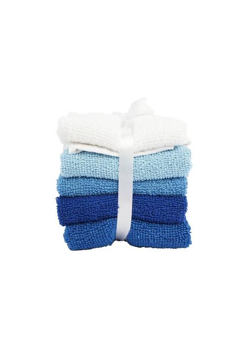 5 PACK FACE CLOTH 1 Electric Blue SHEET STREET