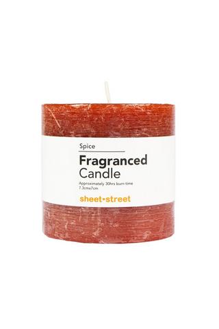 SMALL SPICE SCENTED PILLAR CANDLE