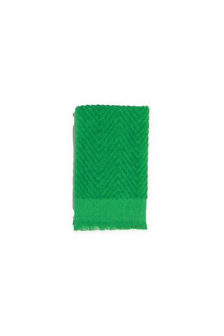TEXTURED FRINGE GUEST TOWEL