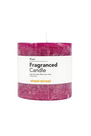 SMALL PLUM SCENTED PILLAR CANDLE