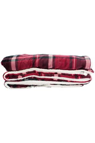CHECKED PRINTED FLANNEL BLANKET 150X120CM