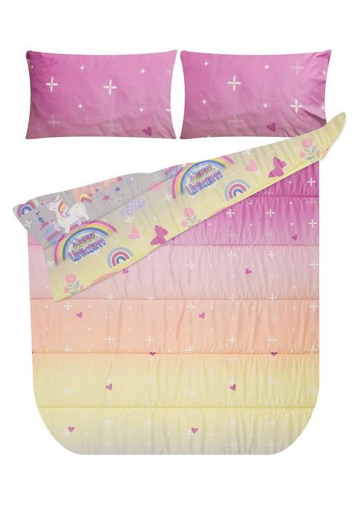 KIDS UNICORN COMFORTER D Baby Pink SHEET STREET